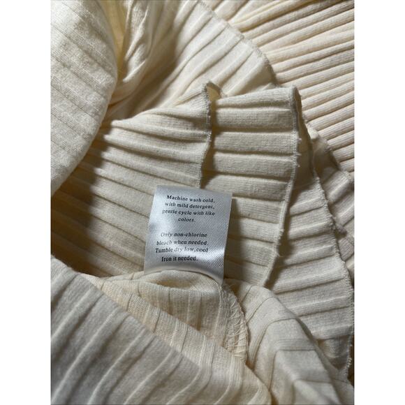 Bed Of Roses Cotton Blend Pleated Large Collar Robe Womens Size L Feminine Sexy - Picture 8 of 9